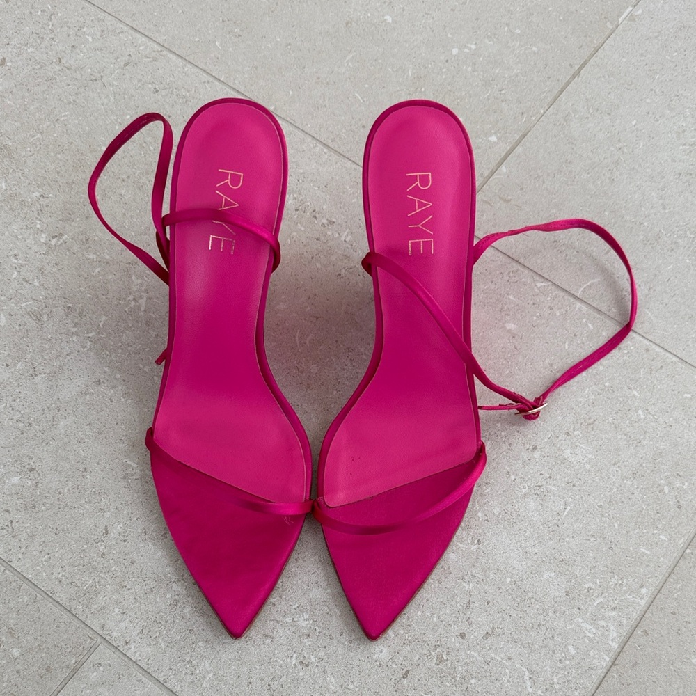 RAYE Fuchsia Strappy Heels